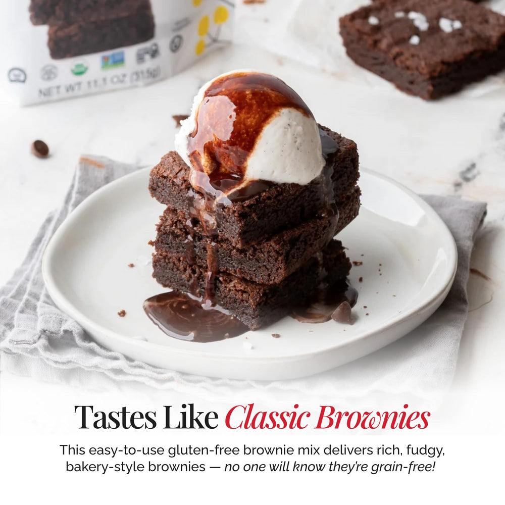Otto's Naturals vegan-friendly brownie substitutes ready for use.