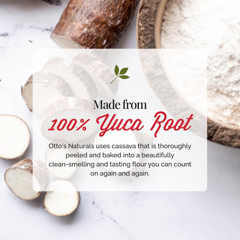 Otto's Naturals cassava flour allergen-free packaging and freshness