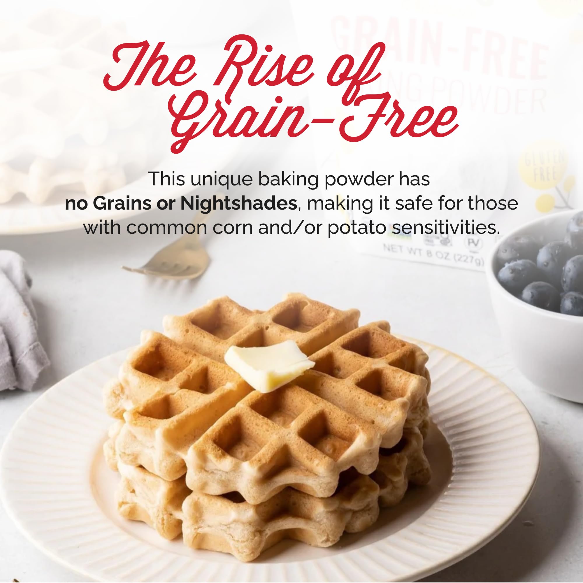 Otto's Naturals cassava starch base closeup for grain-free, allergen-friendly bakes.