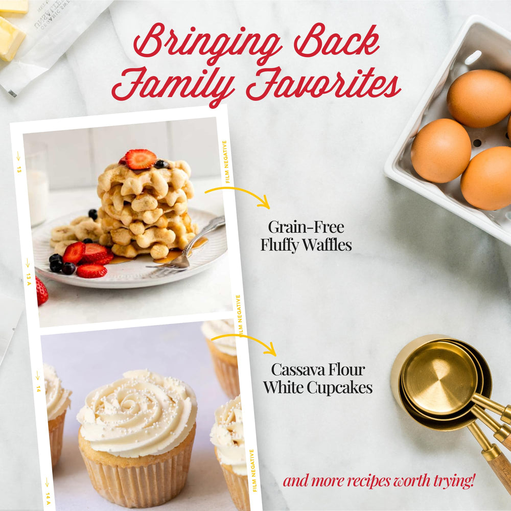 Otto's Naturals fluffy bakes yield soft cookies and muffins.