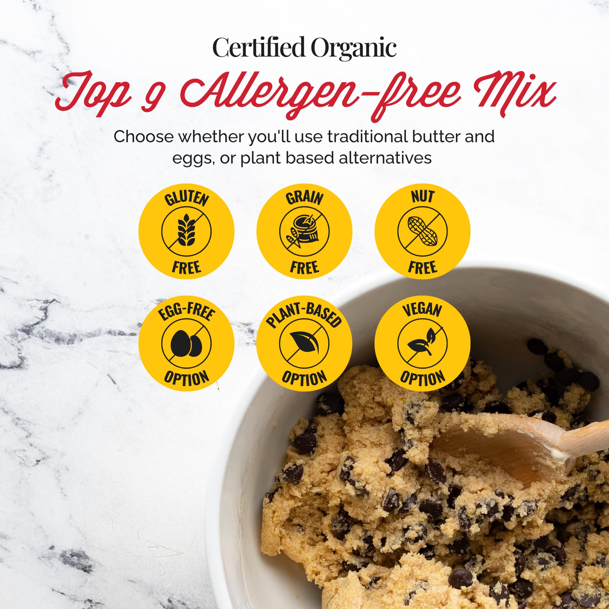 Otto's Naturals vegan-friendly dough in mixing bowl