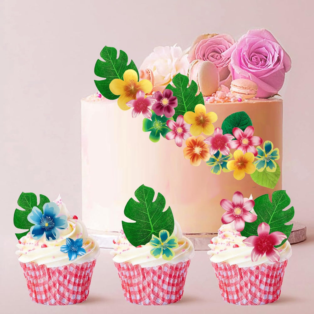 OUPUPA Hawaiian theme cake decorations for tropical celebrations