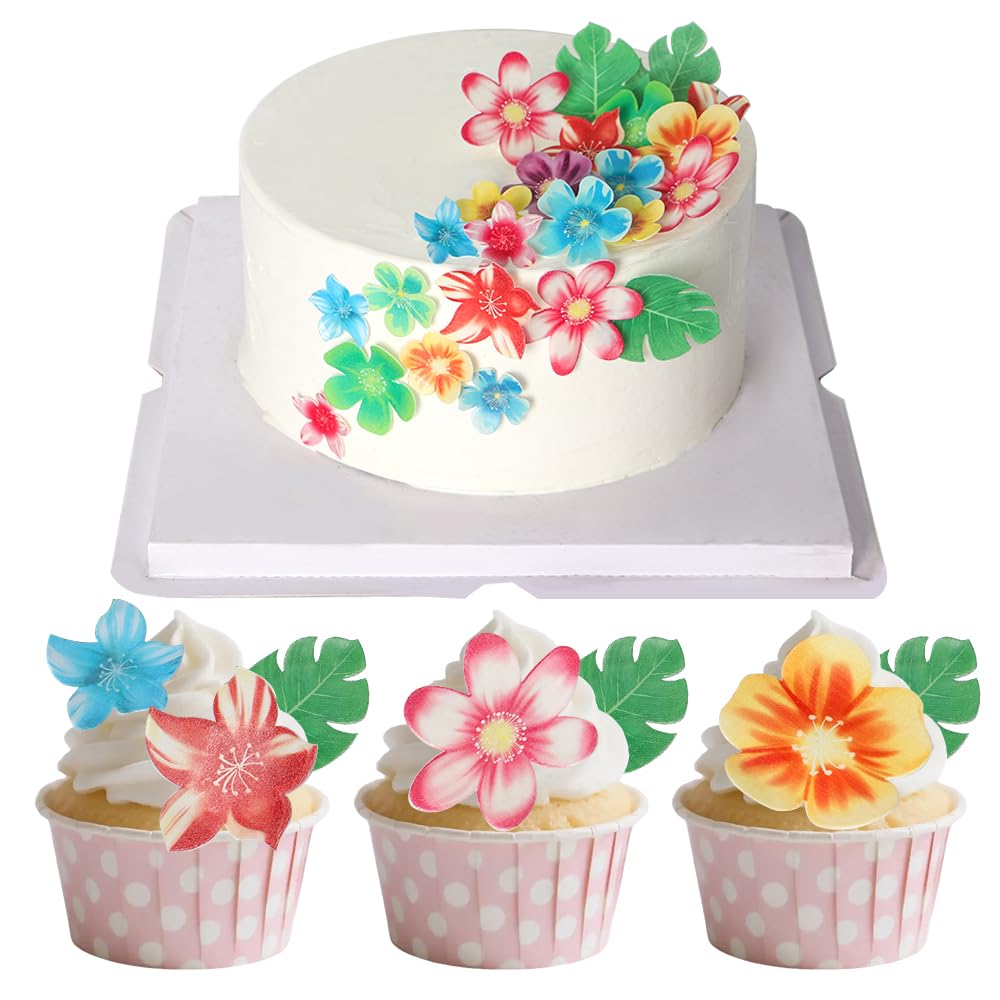 OUPUPA wedding party décor with leaf and flower wafer decorations