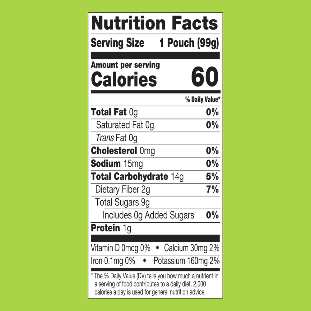 Outshine Smoothie Apple-Pear fruit yogurt pouch offers quick, flavorful nourishment