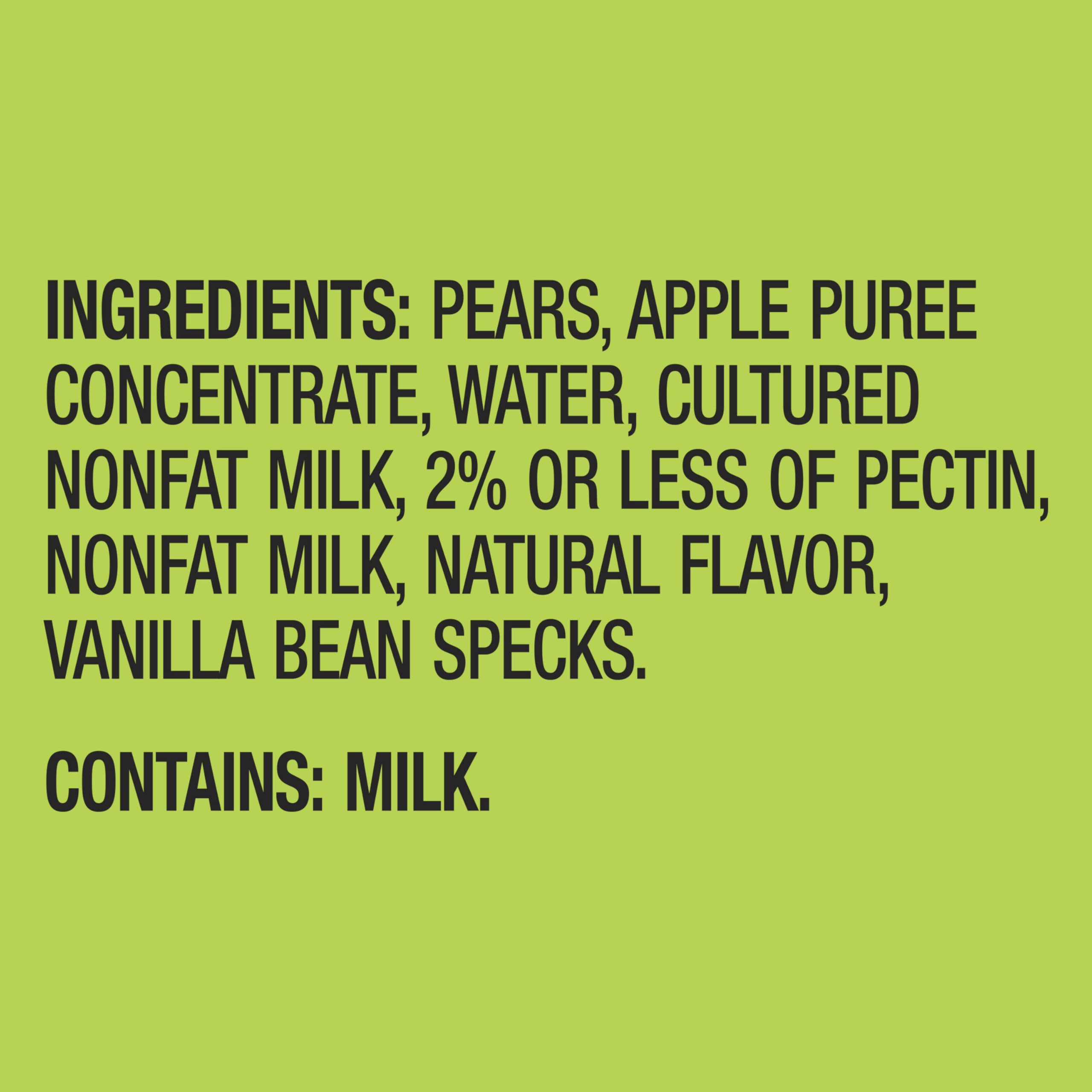 Outshine Nonfat Yogurt with Vanilla Beans pouch delivers creamy texture