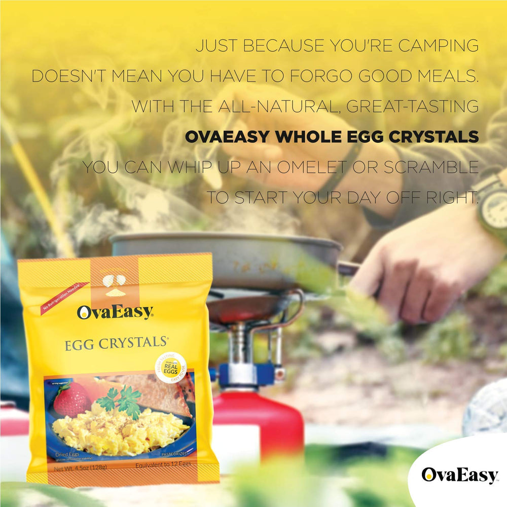 OvaEasy backpacking egg powder in a 5.1oz pouch.