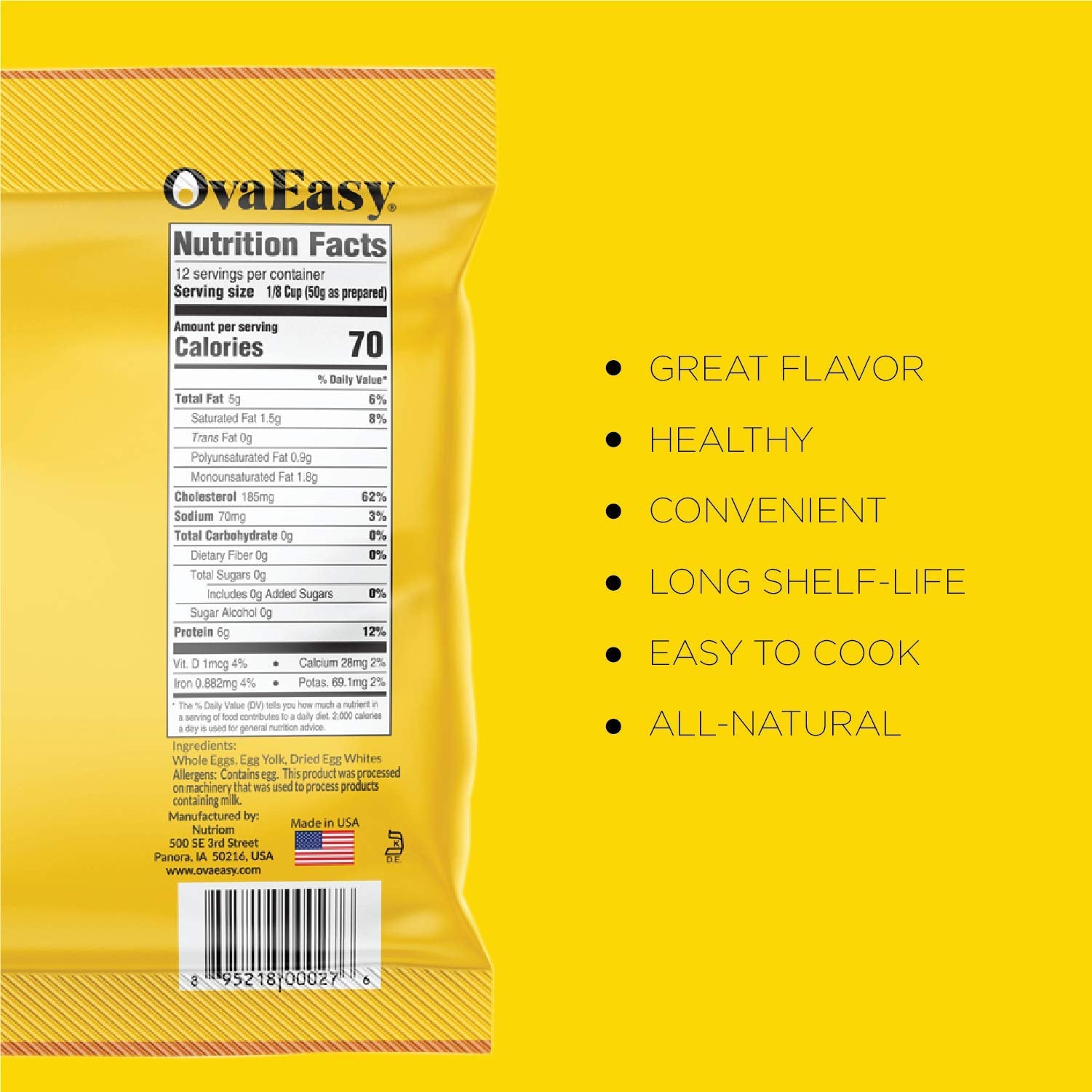 OvaEasy outdoor cooking egg powder for fast outdoor meals.