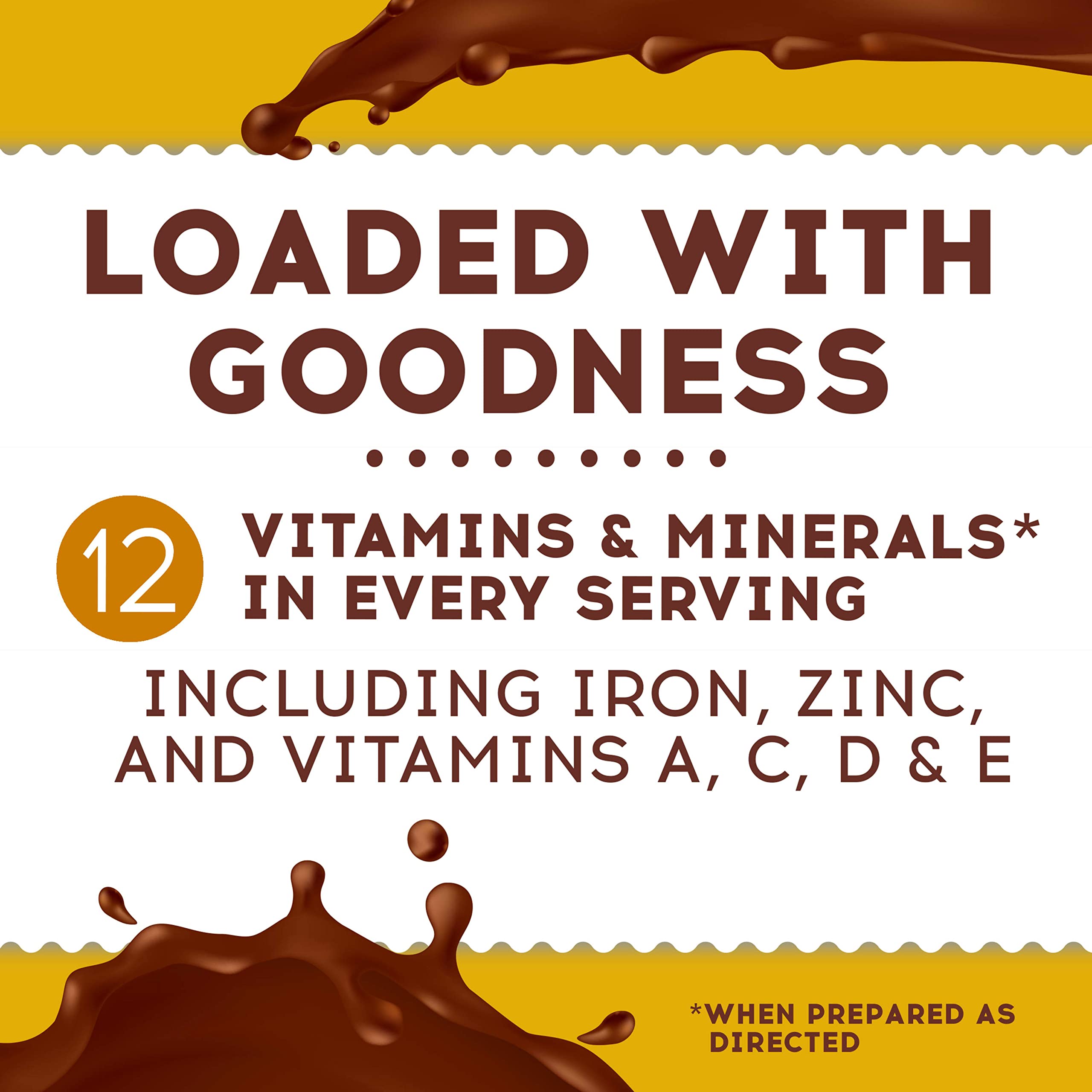 Ovaltine Classic Malt with almond milk as a dairy-free option.