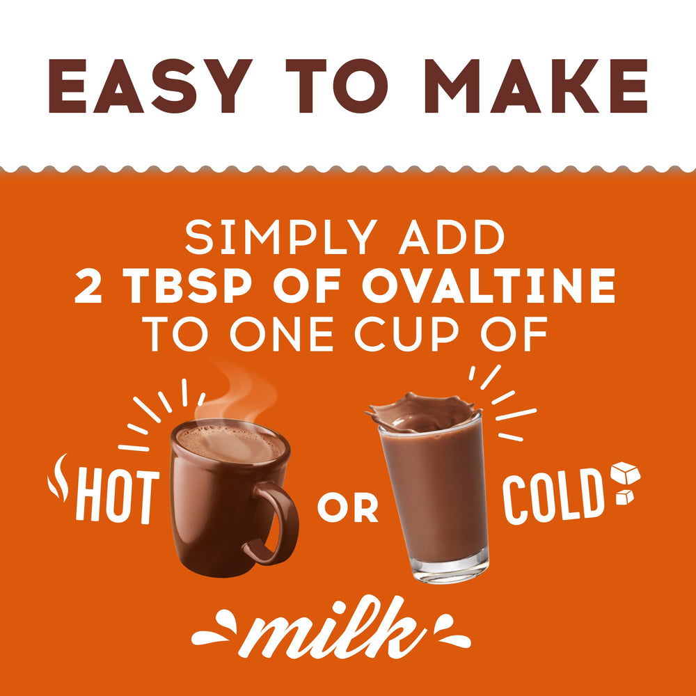 Ovaltine added to smoothies for rich flavor.