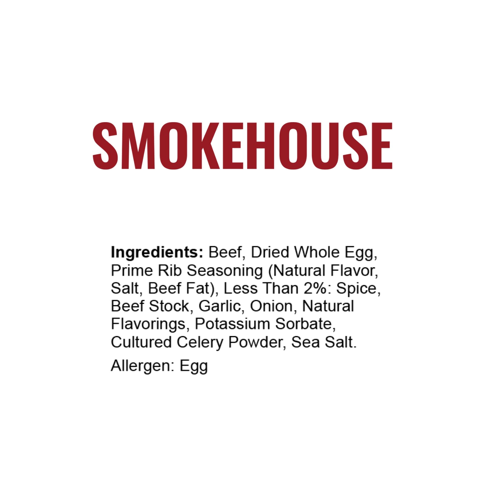 Nutrition label highlights 25g protein and zero sugar