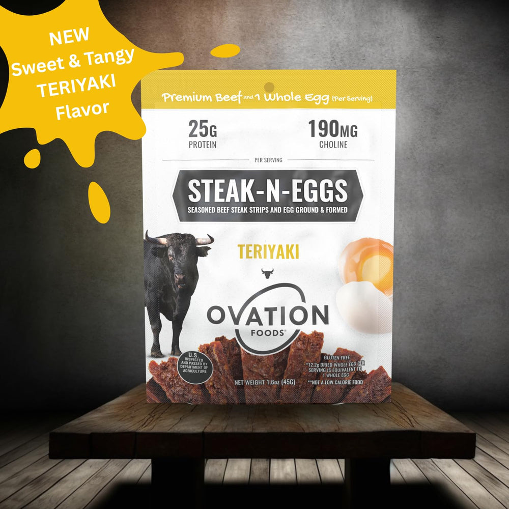 Ovation Foods teriyaki glaze closeup hints balanced sweet-savory flavor.