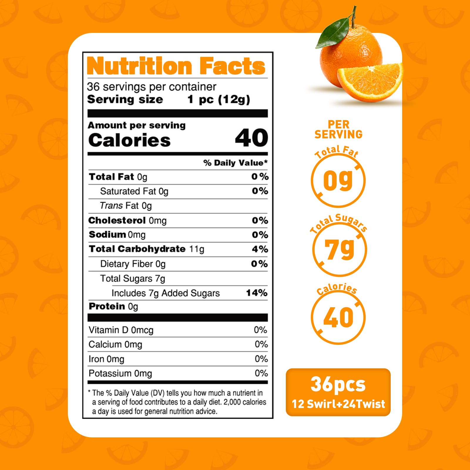 Oweiroi orange swirl lollipop bulk for candy buffets
