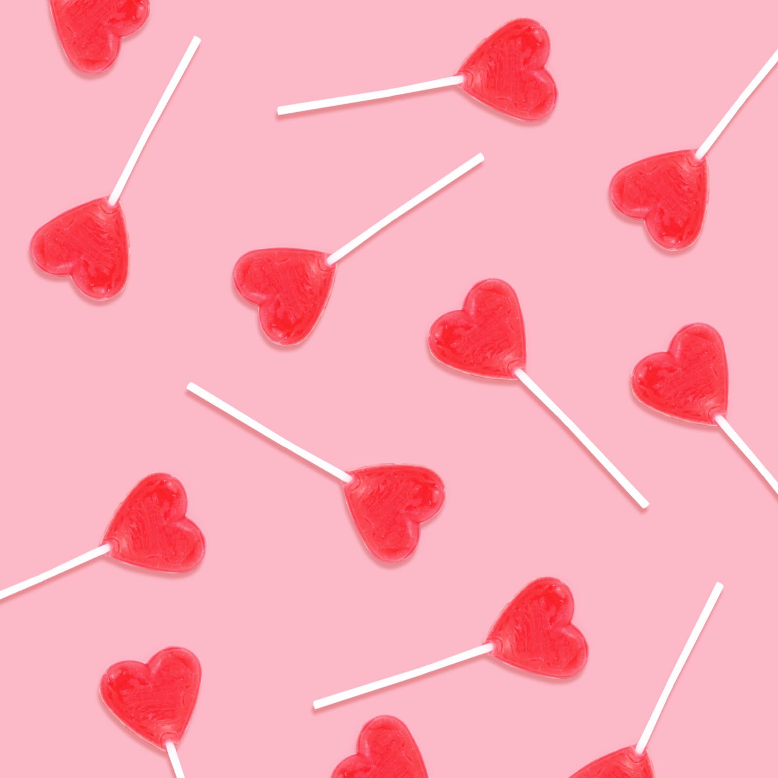 Oweiroi Valentines foil-wrapped lollipops, ideal party favors.