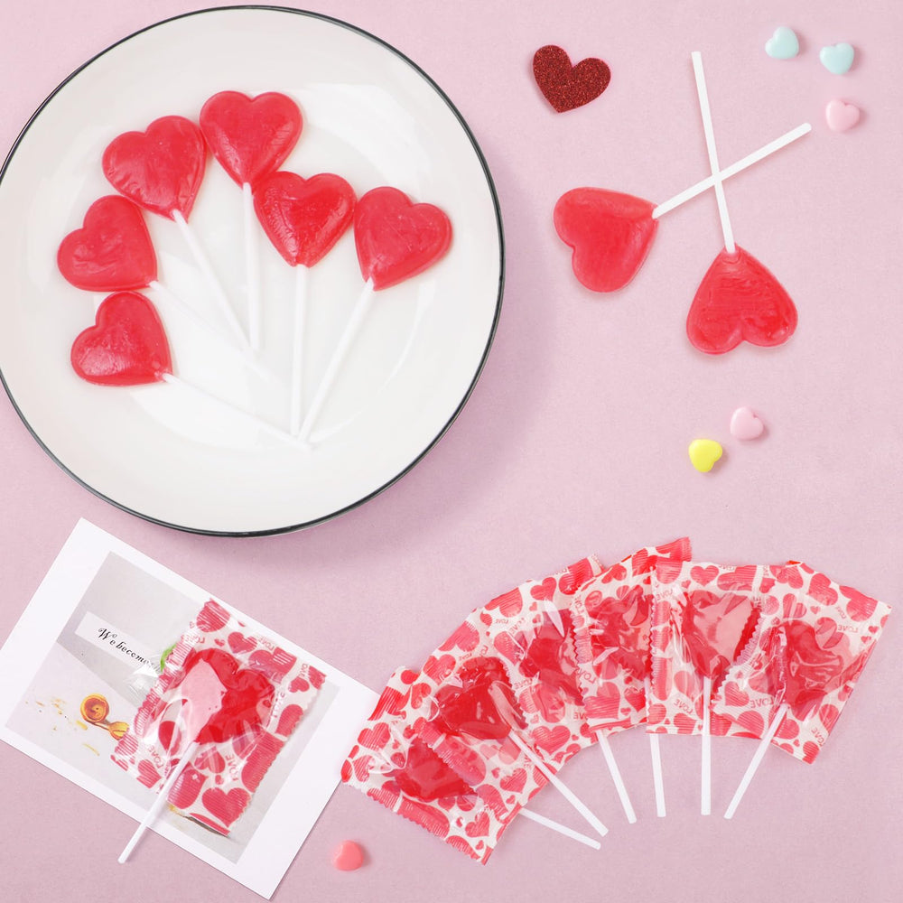 Oweiroi Valentines lollipops individually wrapped 8g, convenient for sharing.