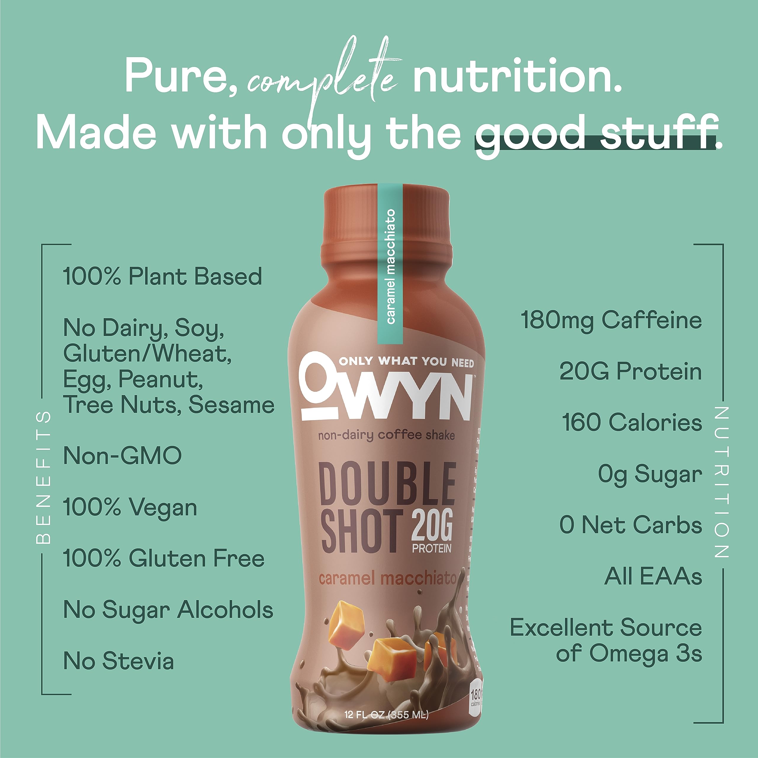 OWYN vegan protein blend ingredients highlight complete amino acids for active lifestyles