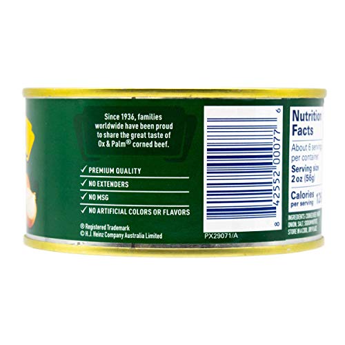 Ox & Palm corned beef onion-served-in-dish suggests versatile, savory meals.