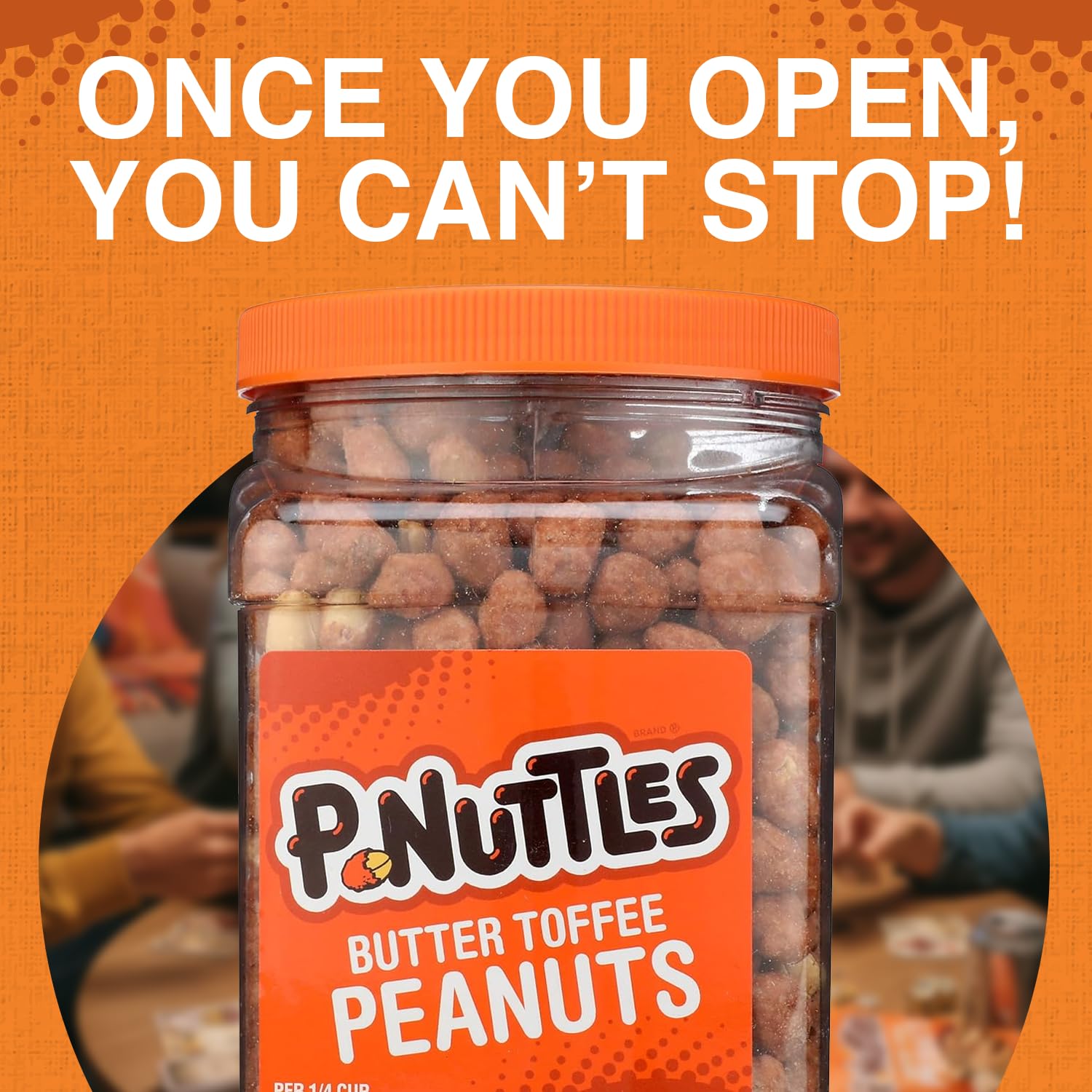 Ingredients label and Kosher certification on P-Nuttles packaging