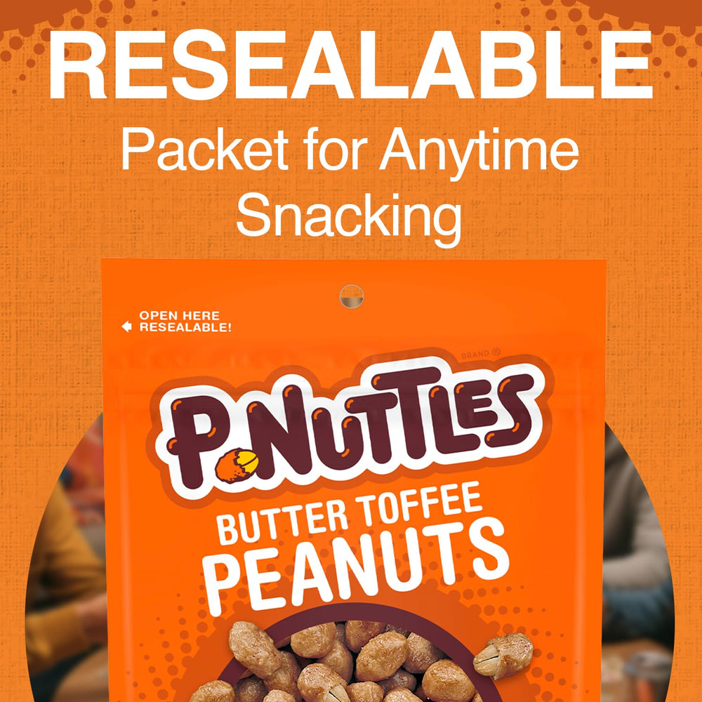 P-Nuttles Butter Toffee Peanuts ingredients highlight simple quality components.
