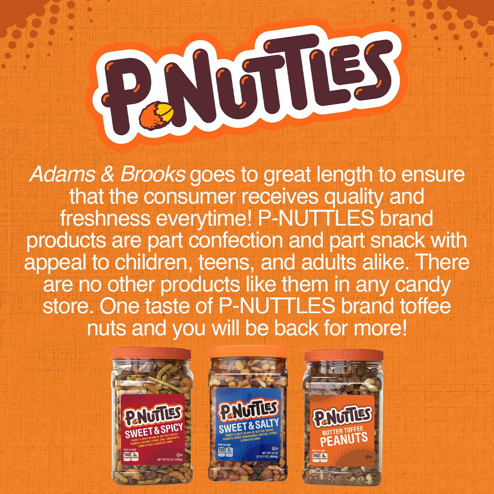 P-Nuttles butter toffee peanuts on-the-go snack between meetings and breaks.