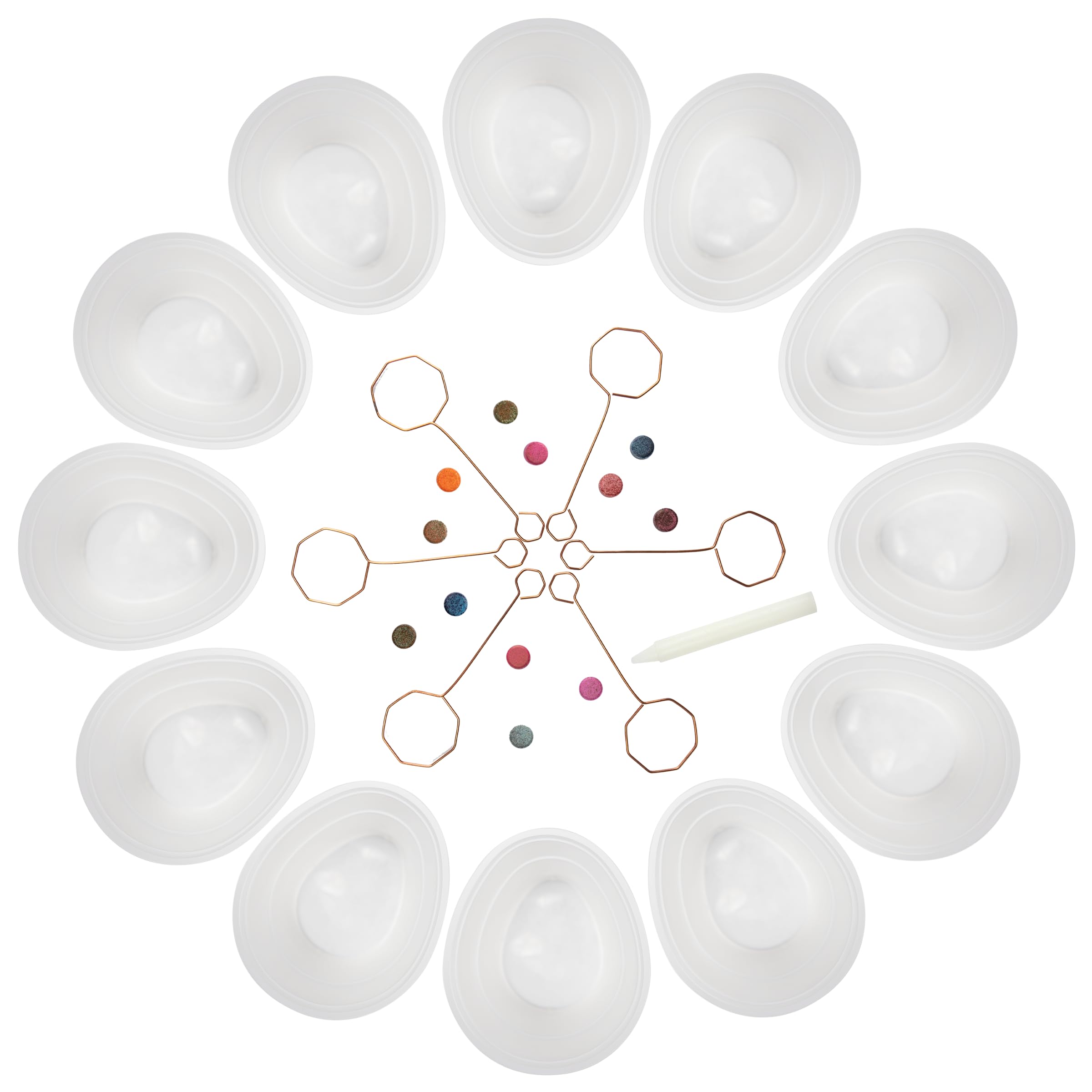PAAS Megga Color Cups with 12 dye tablets for vibrant multi-egg results.
