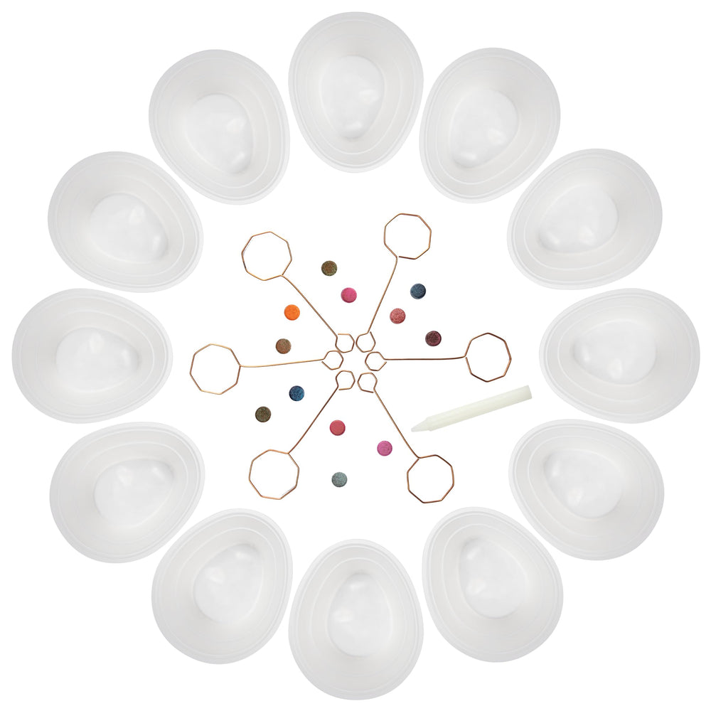 PAAS Megga Color Cups with 12 dye tablets for vibrant multi-egg results.