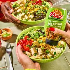 Pace Cilantro Jalapeno Lime Sauce as salad topper for tang.