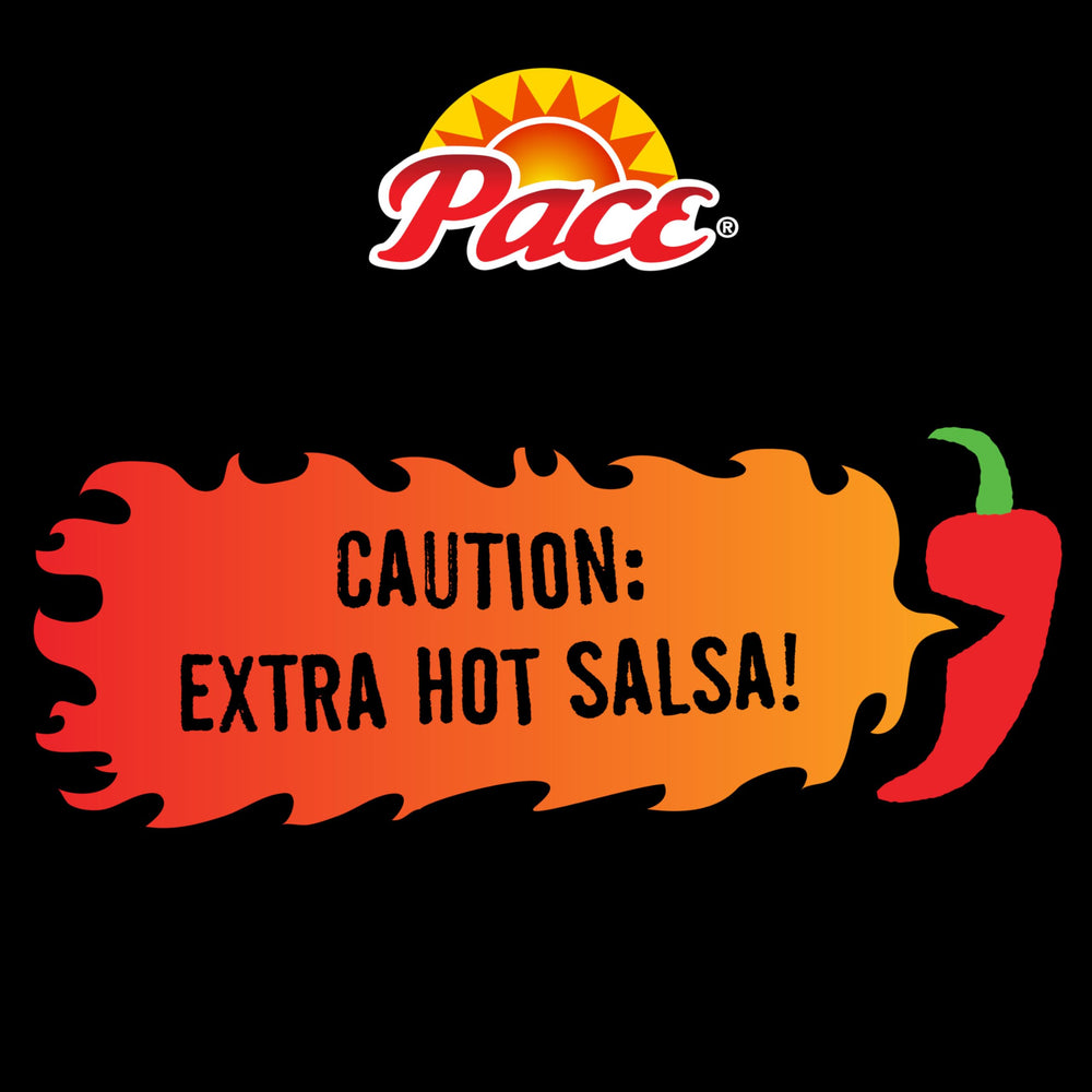 Tortilla chips with Pace Ghost Pepper Habanero salsa for a bold, flavorful dip.