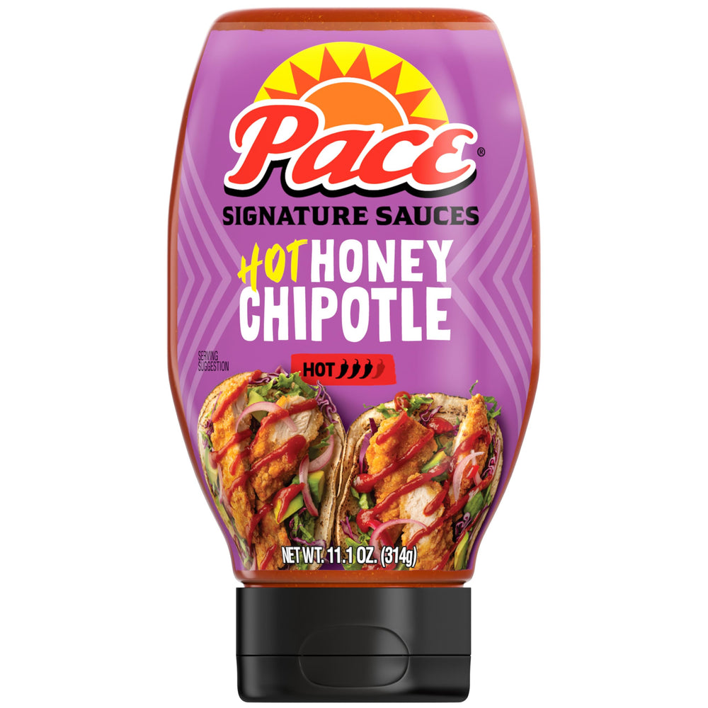 Pace Hot Honey Chipotle Sauce bottle ready to boost meals with smoky-sweet heat