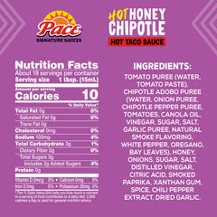 Pace Hot Honey Chipotle Sauce being poured over a dish for vibrant flavor