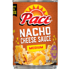 Pace Medium Nacho Cheese Sauce can front view for dip-ready snacks