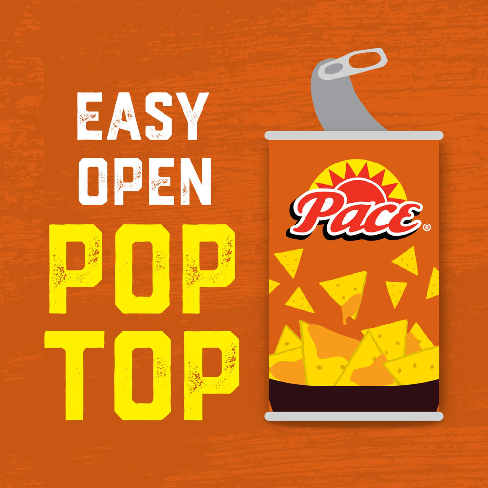 Pace Mild Nacho Cheese Sauce drizzled on burritos for creamy melt.