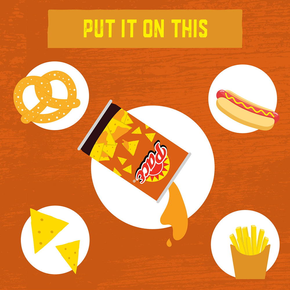 Pace Mild Nacho Cheese Sauce topping tacos for a milder finish.
