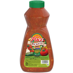 Pace Mild Picante Sauce bottle front view, iconic brand for bold dips and toppings.