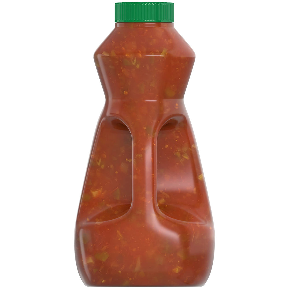 Pace Mild Picante Sauce drizzled on nachos for zing.
