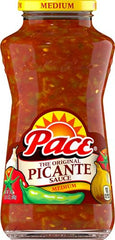 Pace Picante Sauce simmered into enchiladas for depth.