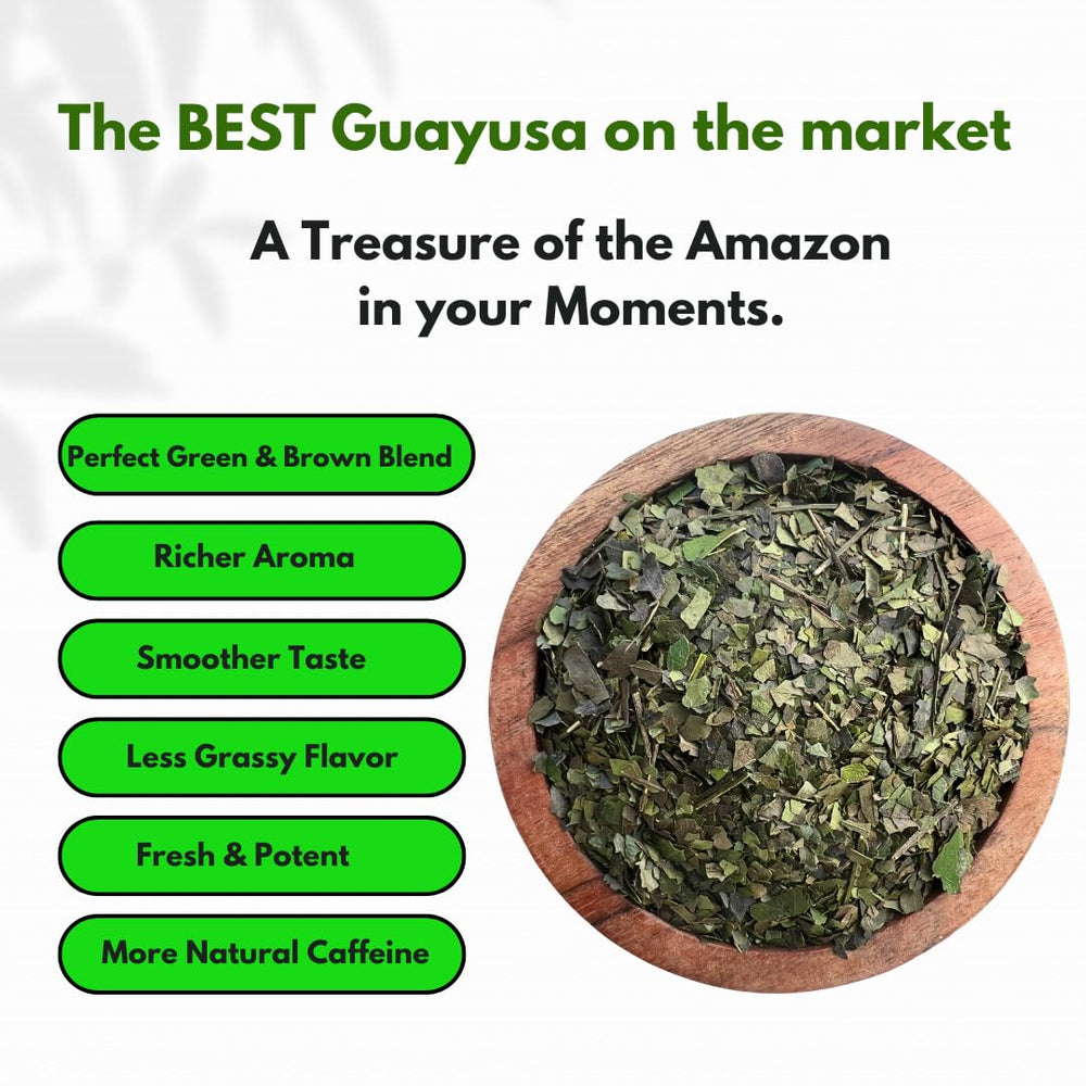 Pacha Guayusa earthy aroma and color in brewed cup