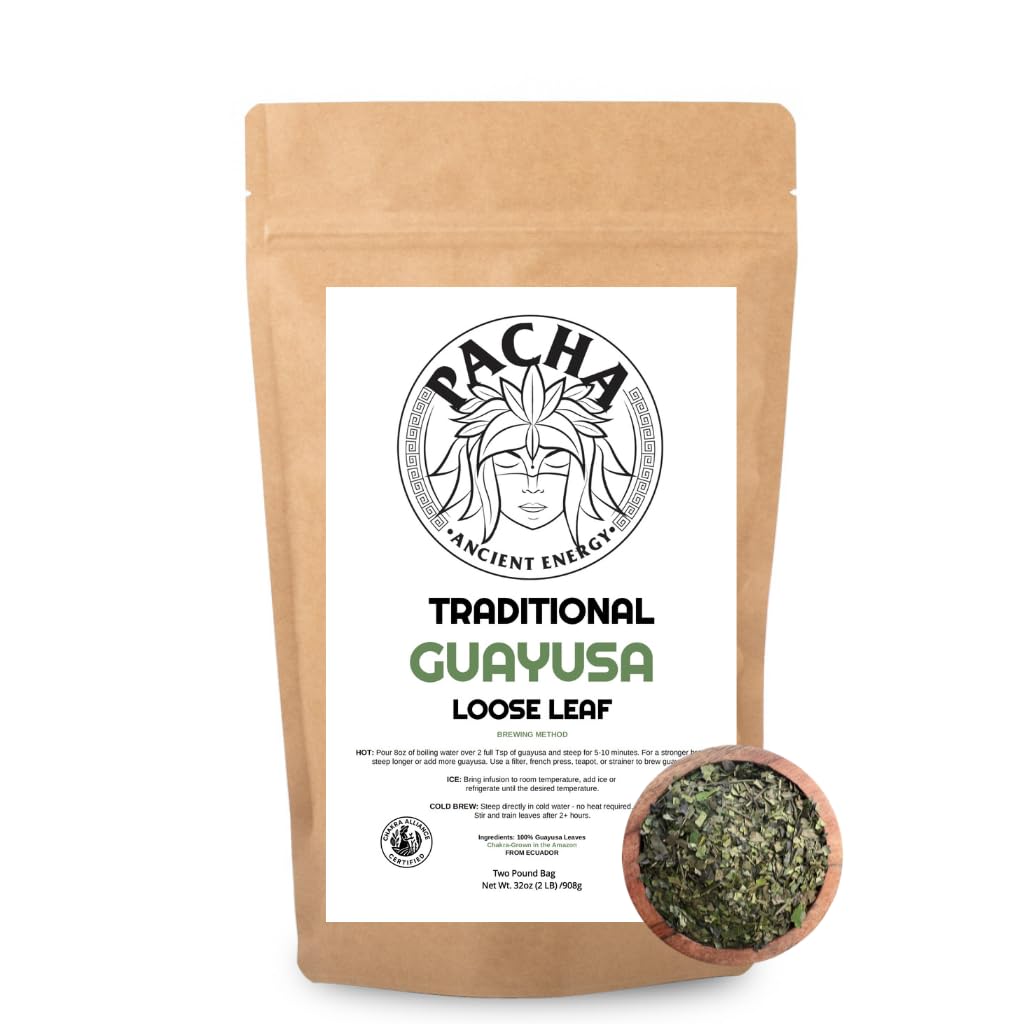 Pacha Guayusa Tea loose leaf 2lb for premium daily ritual