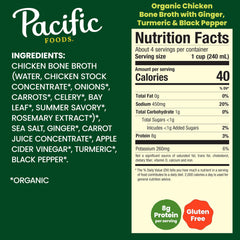 Pacific Foods bone broth pouring into a cup for a cozy, protein-rich moment.