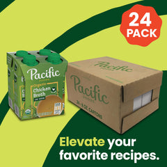 Organic label on Pacific Foods broth emphasizes free-range, certified organic quality