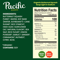 Pacific Foods low-sodium soup in a bowl, easy vegan snack.