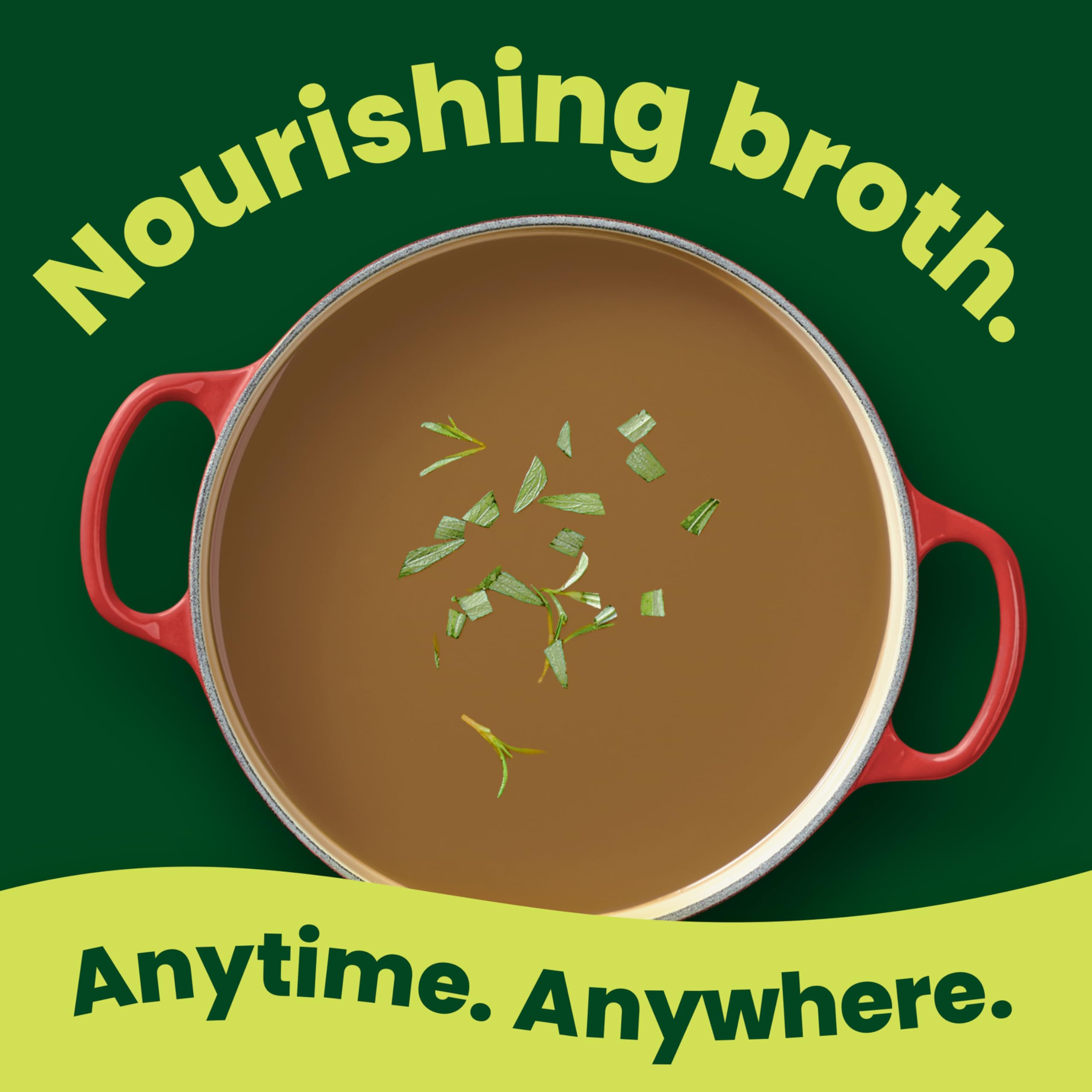 Beef broth simmered with grains for hearty meals.