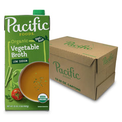 Pacific Foods Organic Vegetable Broth 12-pack boosts soups with garden-fresh flavor