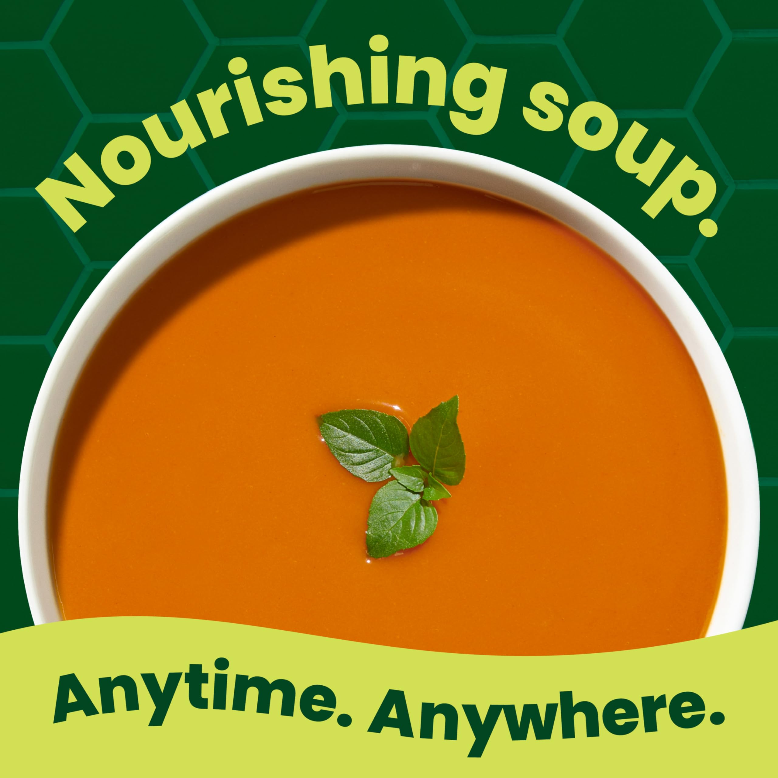 Pacific Foods Tomato Basil Soup being poured, perfect base for sauces.
