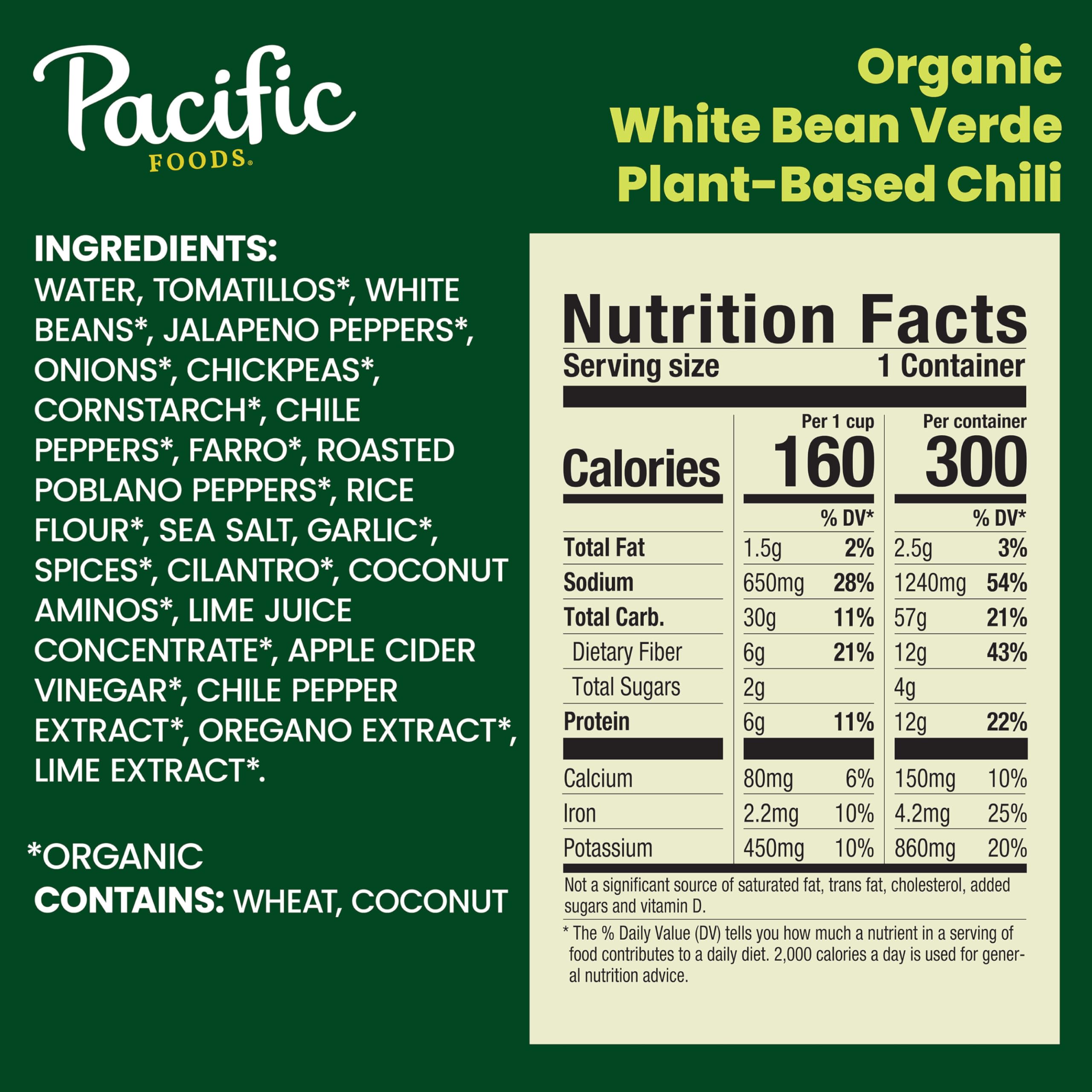 Pacific Foods Verde Chili pour shows vibrant peppers and lime brightness in a ready-to-serve dish.