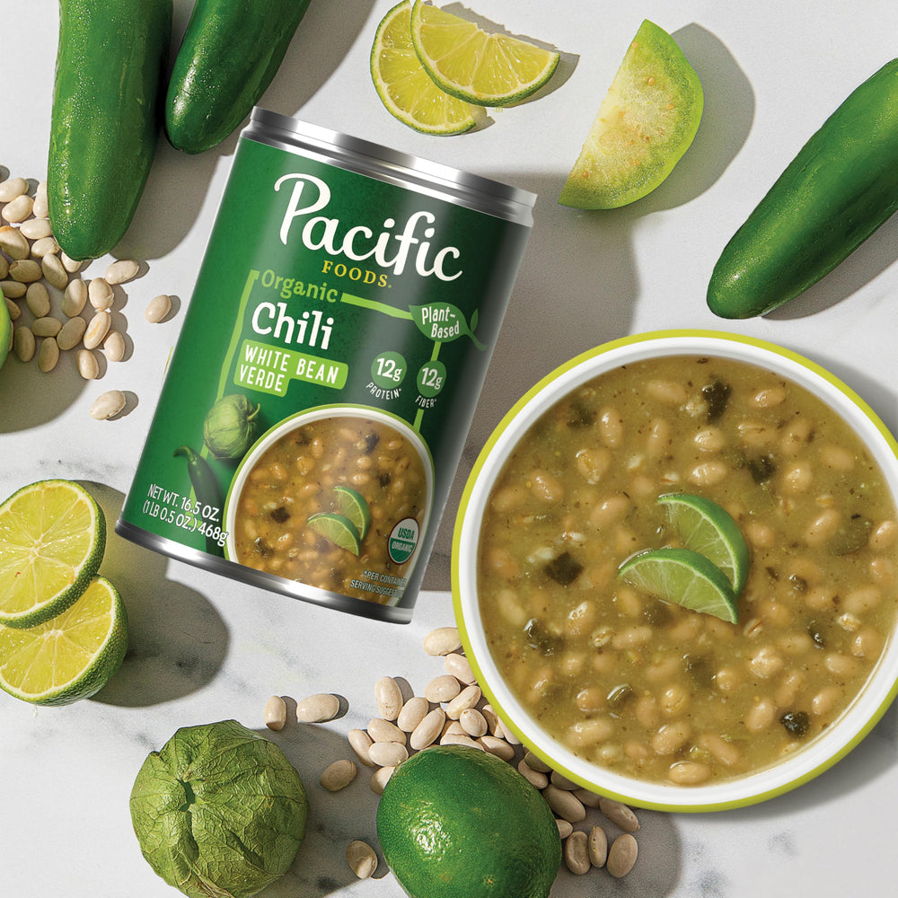 Pacific Foods Verde Chili salad wrap pairing suggests easy weeknight meals.