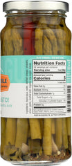 Pacific Pickle Works Asparagusto jar close-up highlights crisp spears and vivid color