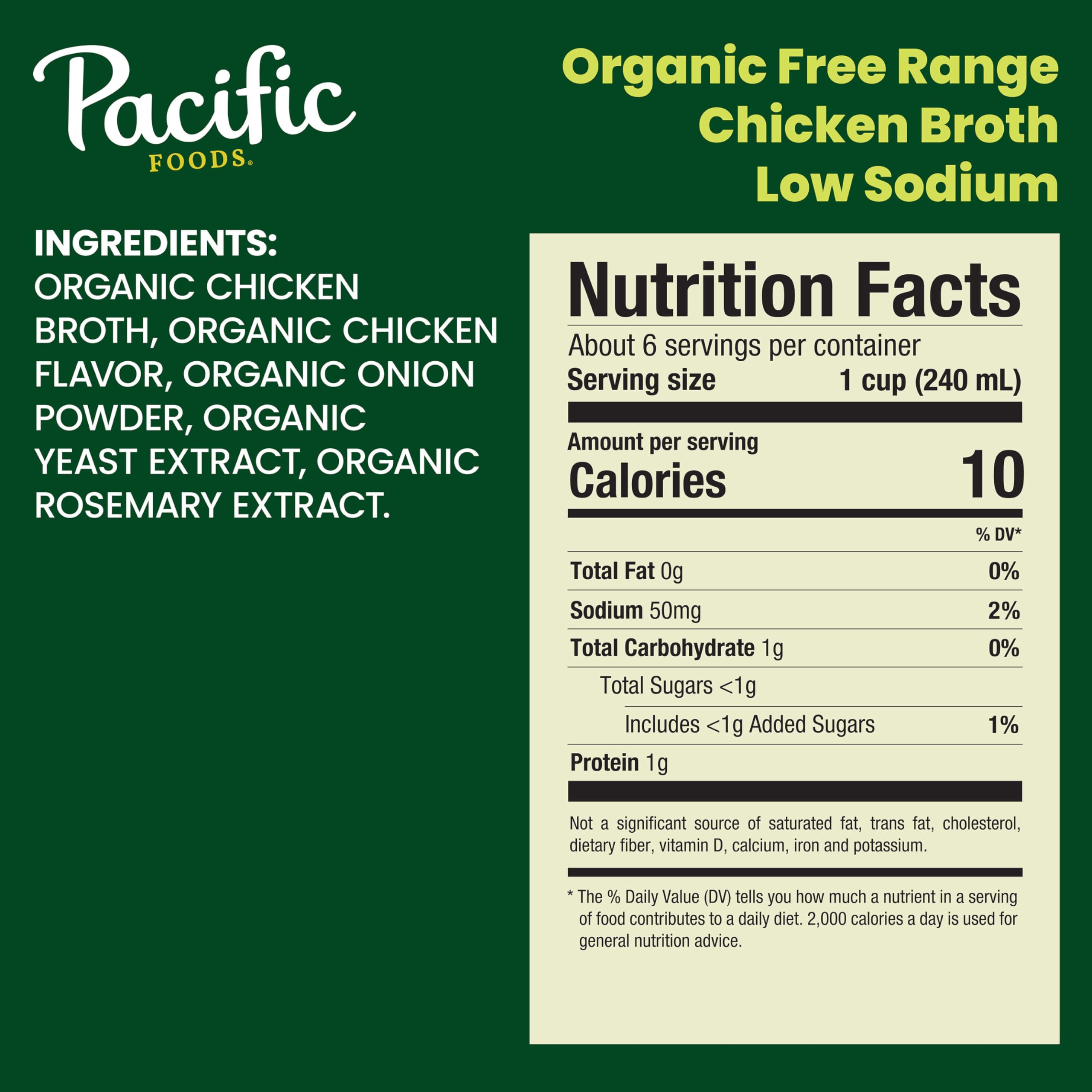 Pouring Pacific Foods low-sodium organic broth for soups and grains.