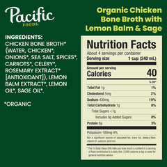 Pacific Foods broth being poured into a mug for a warm, comforting sip