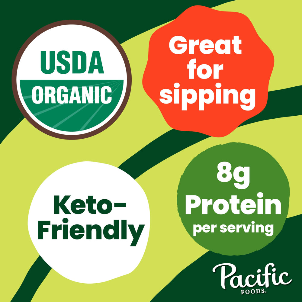 Pacific Foods organic label highlighting non-GMO and gluten-free qualities