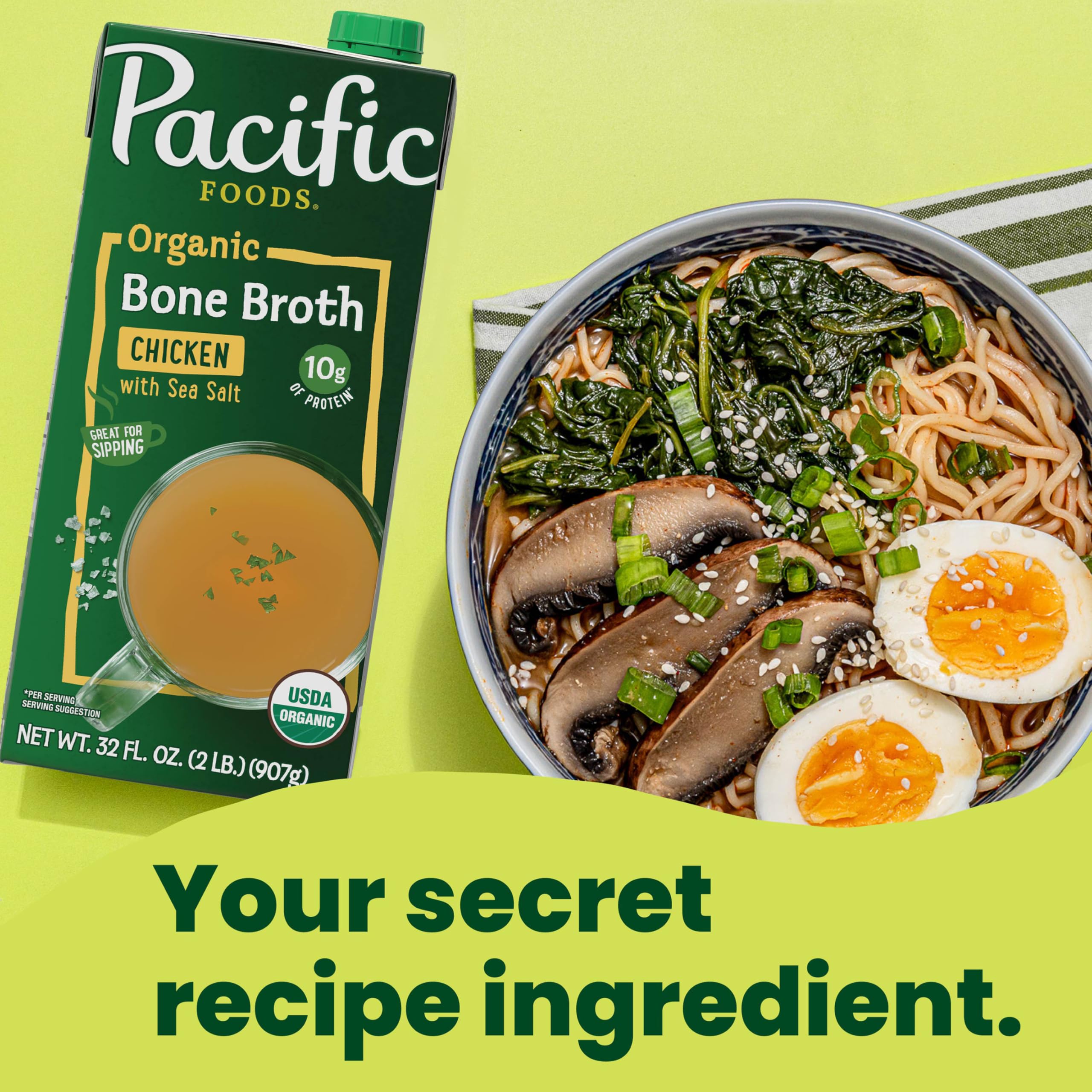 Pouring broth into a cup demonstrates an easy cooking base for gravies and grains